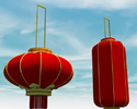 大红灯笼3D模型 Red Lantern