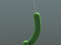 使用C4D样条动力学制作一个悬挂虫子