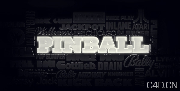 How To Create a Glowing Text Effects in Cinema 4D-灰猩猩C4D视频教程 - C4D之家 - PInballglow600.jpg