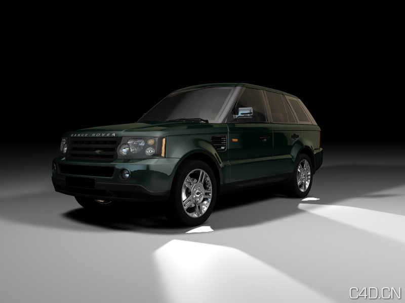 陆虎揽胜车模（带贴图）渲染自加HDRI - C4D之家 - 陆虎揽胜色.jpg