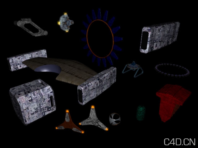 卫星、飞船模型组件合集 Parts - C4D之家 - Application_Set2.jpg