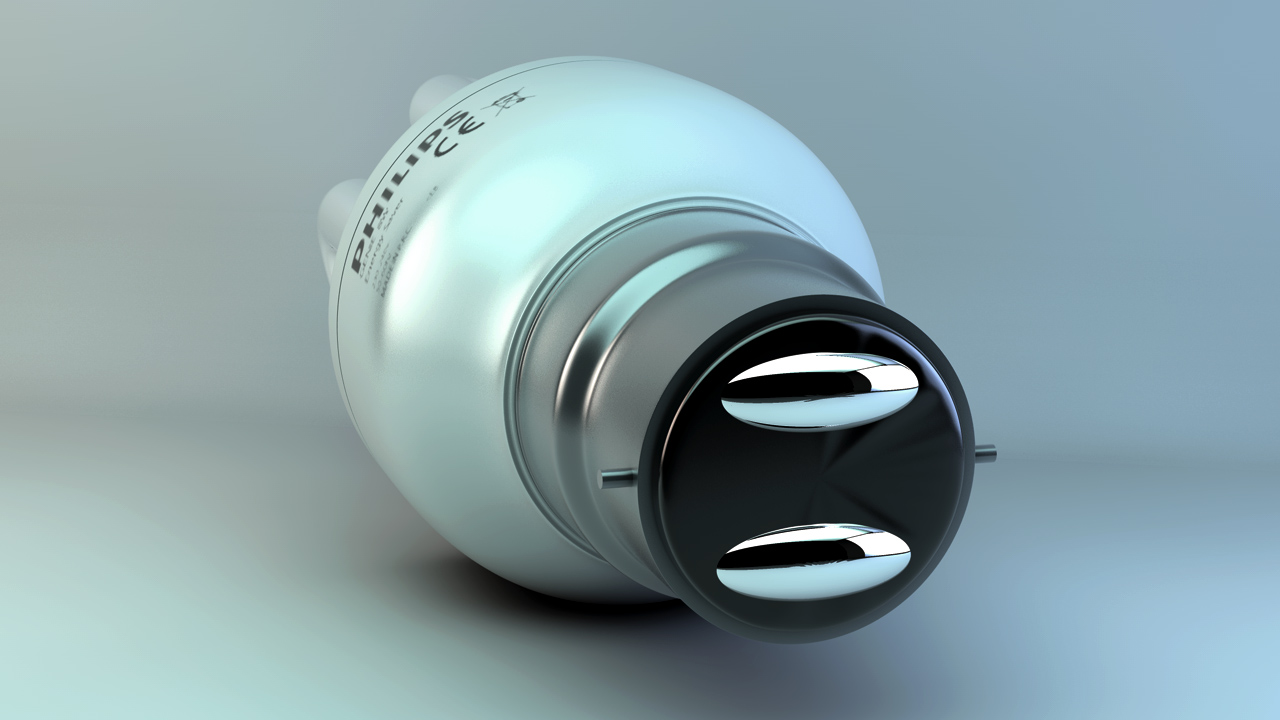 飞利浦节能灯3D模型 Philips energy saving lamps - C4D之家 - Bottom Bulb.jpg