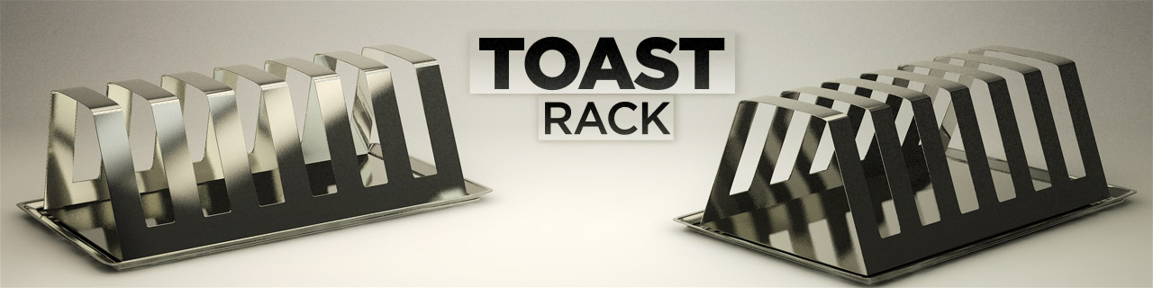 Cinema 4d家用厨房模型包预设 The Pixel Lab – Kitchen Pack - C4D之家 - Toast-Rack.jpg