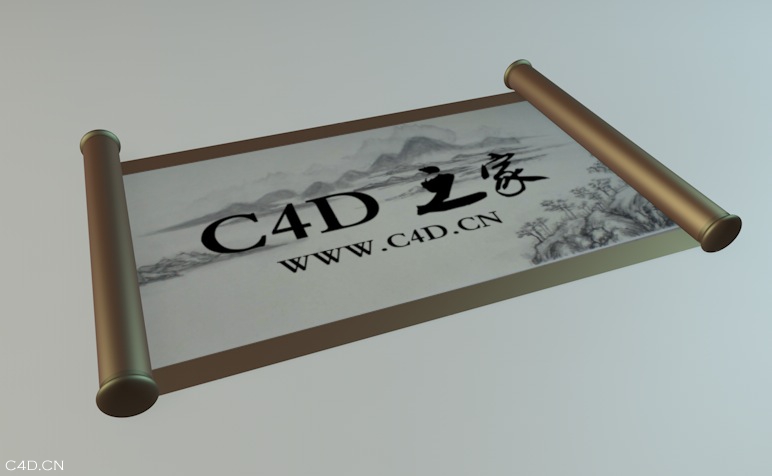 C4D卷轴展开动画工程文件 Reel Animation - C4D之家 - cinema4d_ 2014-06-08 下午5.16.42.jpg