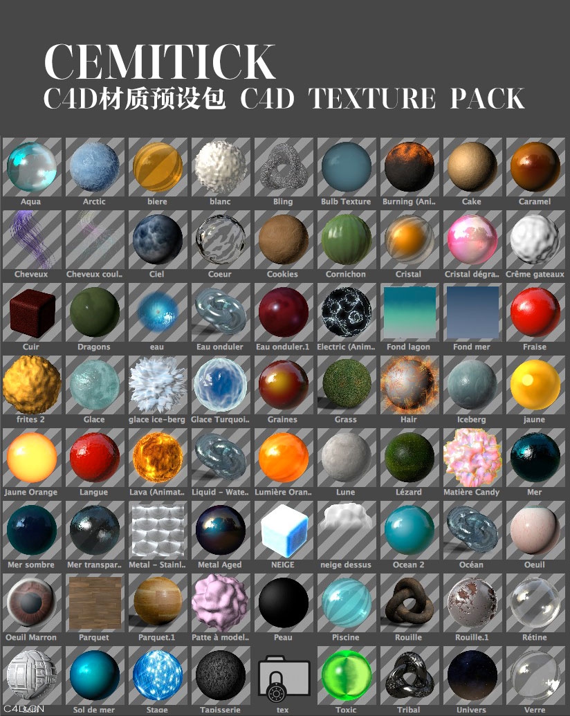 Cemitick出品C4D材质预设包 C4D Texture pack - C4D之家 - cinema4d_-2014-07-14-下午8.23.31.jpg