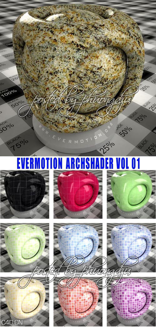 V-RAY 专业材质库V1 Evermotion Archshaders - C4D之家 - y4ZljUA.jpg