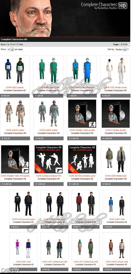 3DVD人物角色库3D模型 Rocketbox libraries Complete Characters 3DVD - C4D之家 - gBBHrRI.jpg