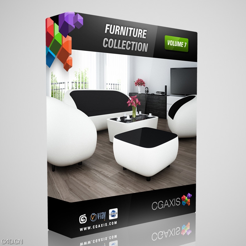 现代家具素材3D模型 CGAxis Models Volume 7: Furniture - C4D之家 - vol7_800.jpg
