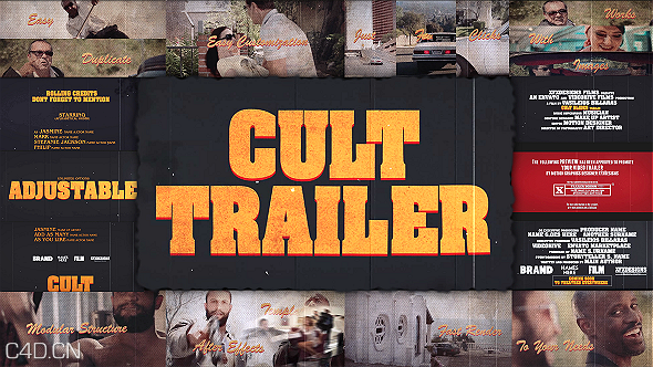 AE模板：复古老电影快速切换电视包装模板Cult Slides Creator Pack - C4D之家 - Videohive Cult Slides Creator Pack.png