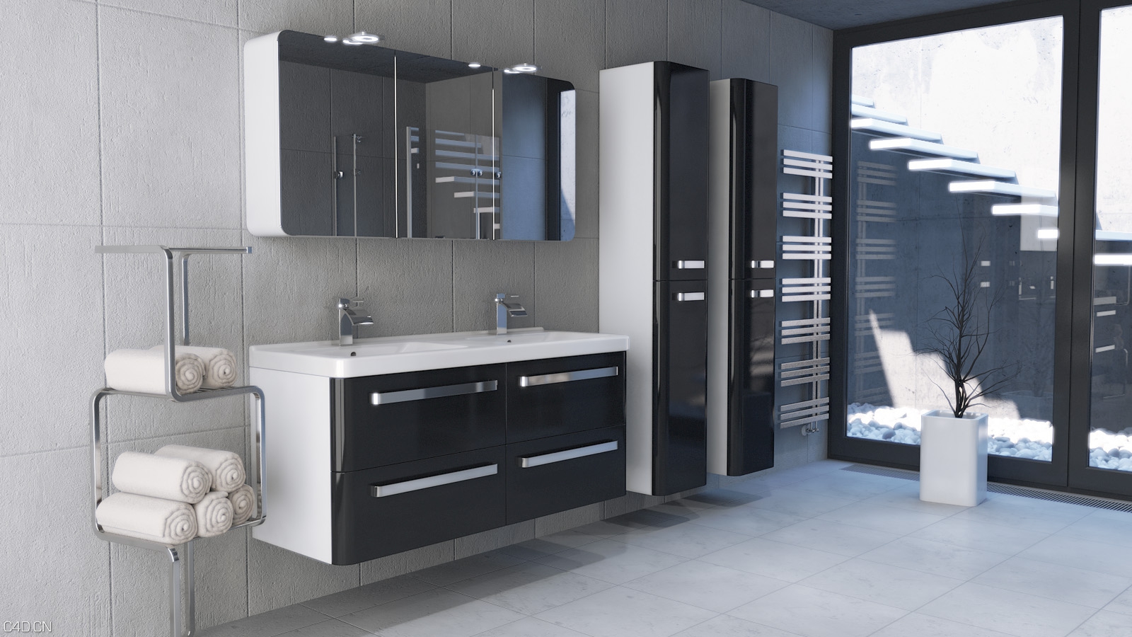 卫生间C4D渲染作品（2） toilet - C4D之家 - newyork15arcadepzdm1.jpg