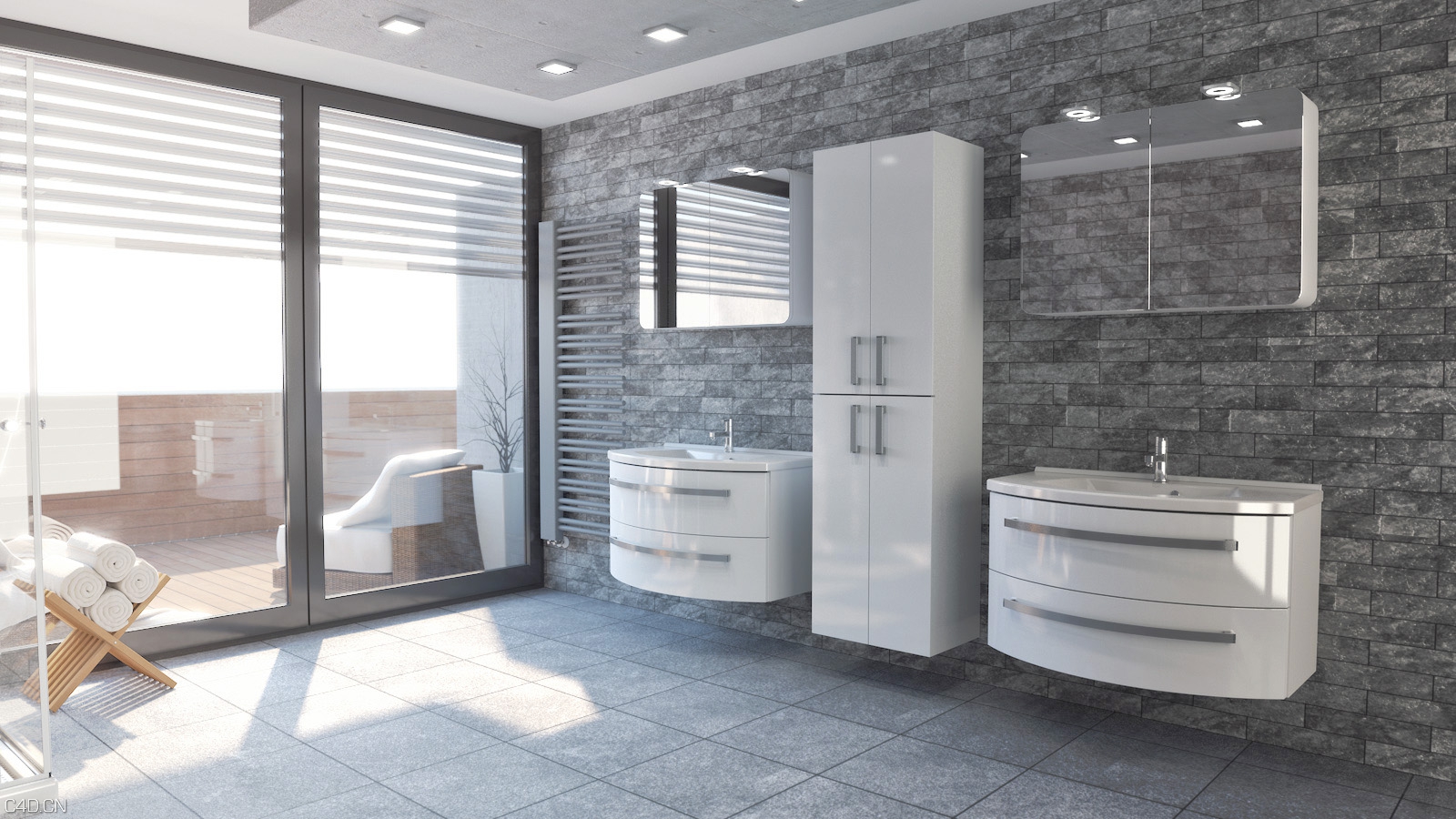 洗手间C4D渲染作品（3）The bathroom - C4D之家 - ronyexp2a1.jpg