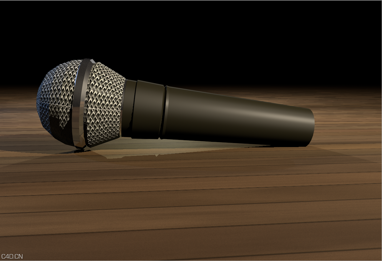 麦克风C4D模型 Microphone - C4D之家 - Untitled.png