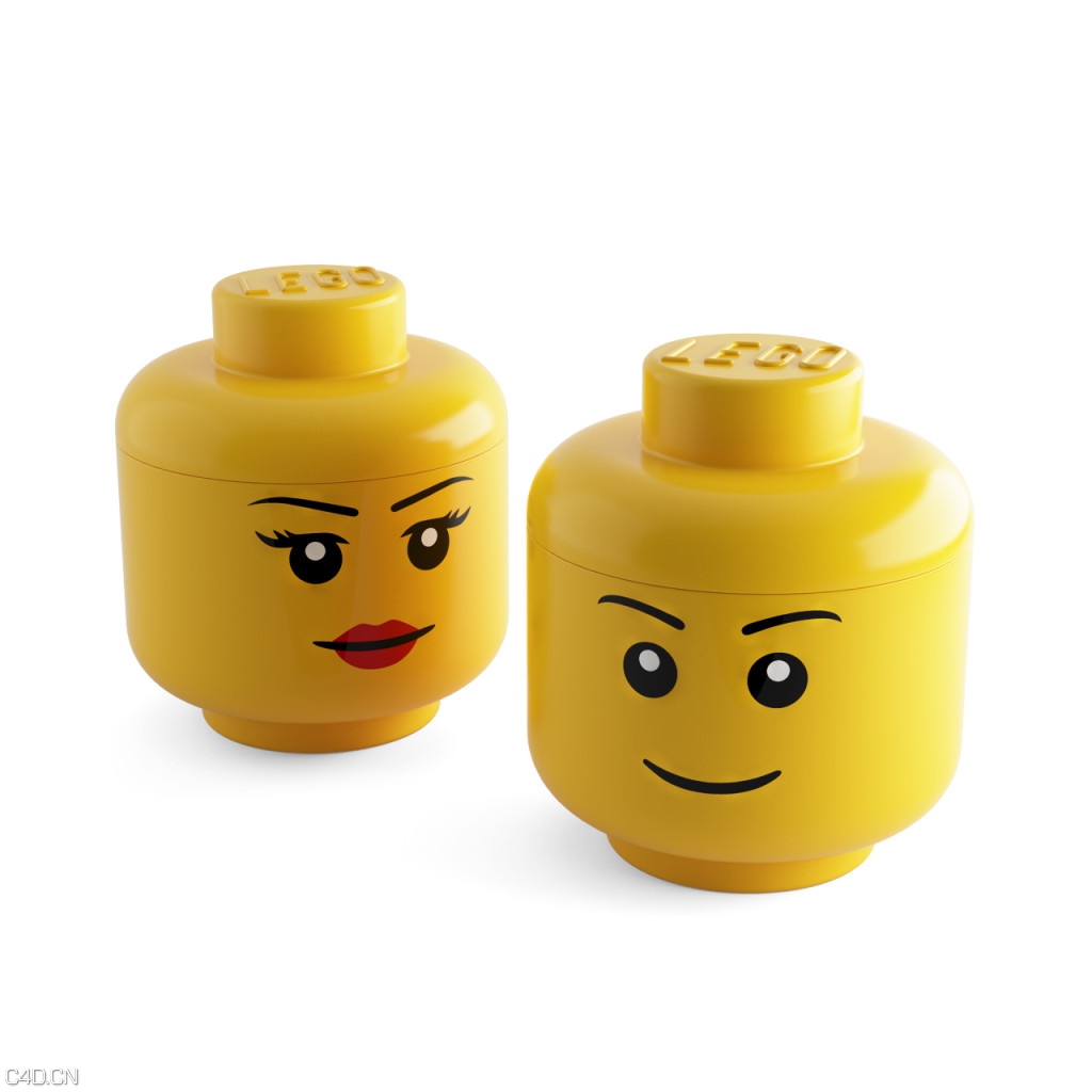 乐高男女仓储头像 Large Storage Head by Lego - C4D之家 - large-storage-head-by-lego-1024x1024.jpg