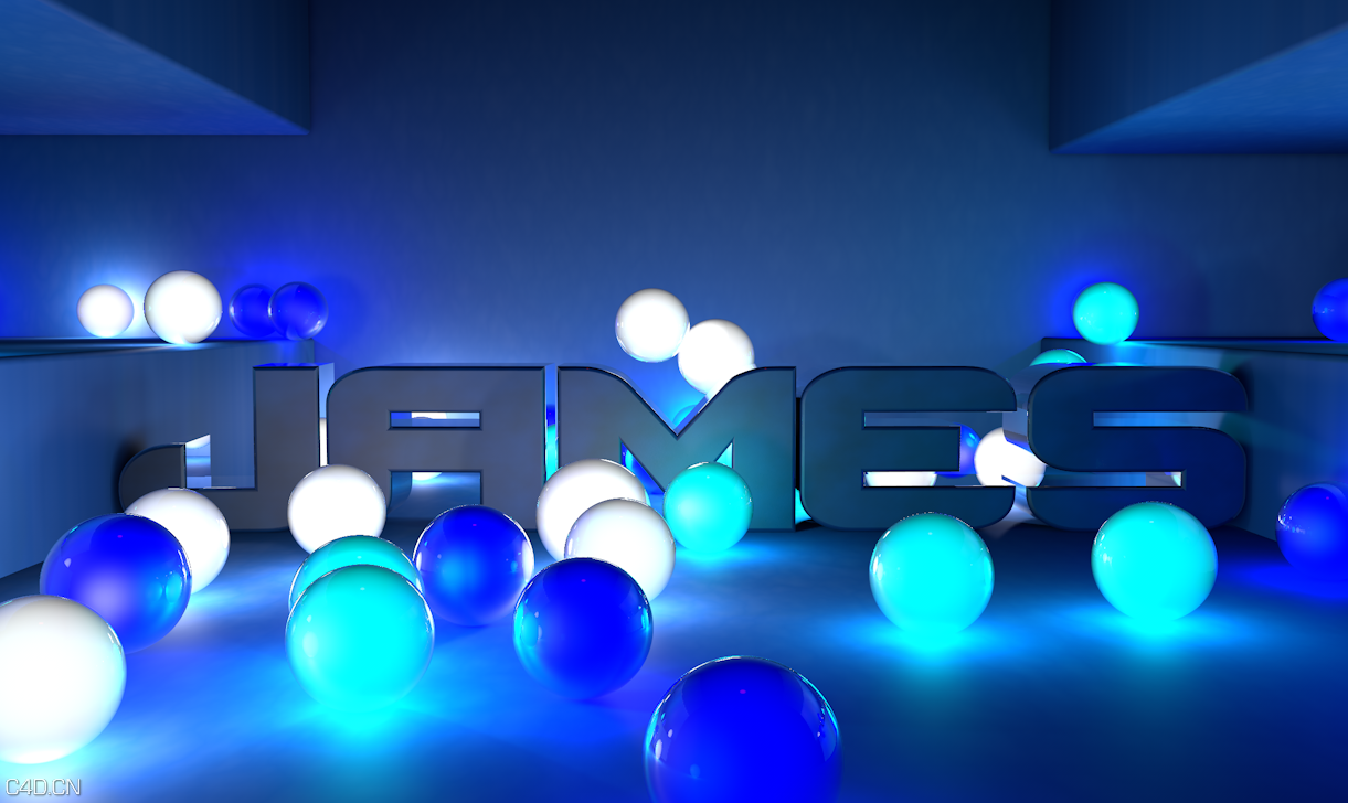 C4D工程-漂亮发光材质的小球文本包装 - C4D之家 - QQ截图20150804112633.png