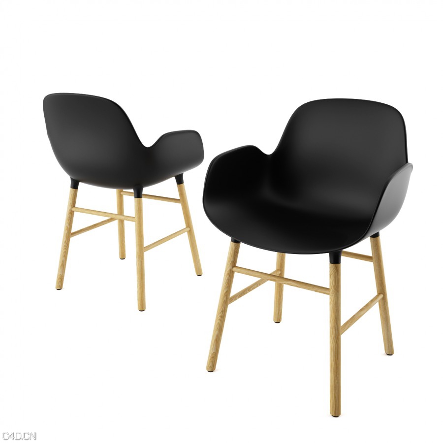 餐厅椅子/休闲椅子C4D模型 Form Armchair by Normann Copenhagen - C4D之家 - form-armchair-by-normann-copenhagen-900x900.jpg