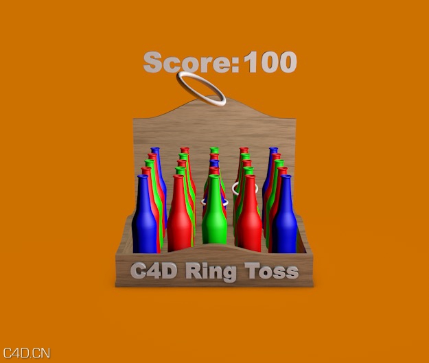 C4D抛圈套瓶游戏动画工程 Ring Toss - C4D之家 - cinema4d_ 2016-05-07 00.16.38.jpg