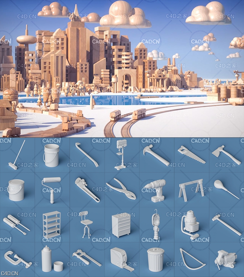 第二季-GSG灰猩猩180个可爱卡通创意低多边形C4D三维模型The Happy Toolbox Volume II - C4D之家 - 205220hzdrh236wz1hwv63.jpg