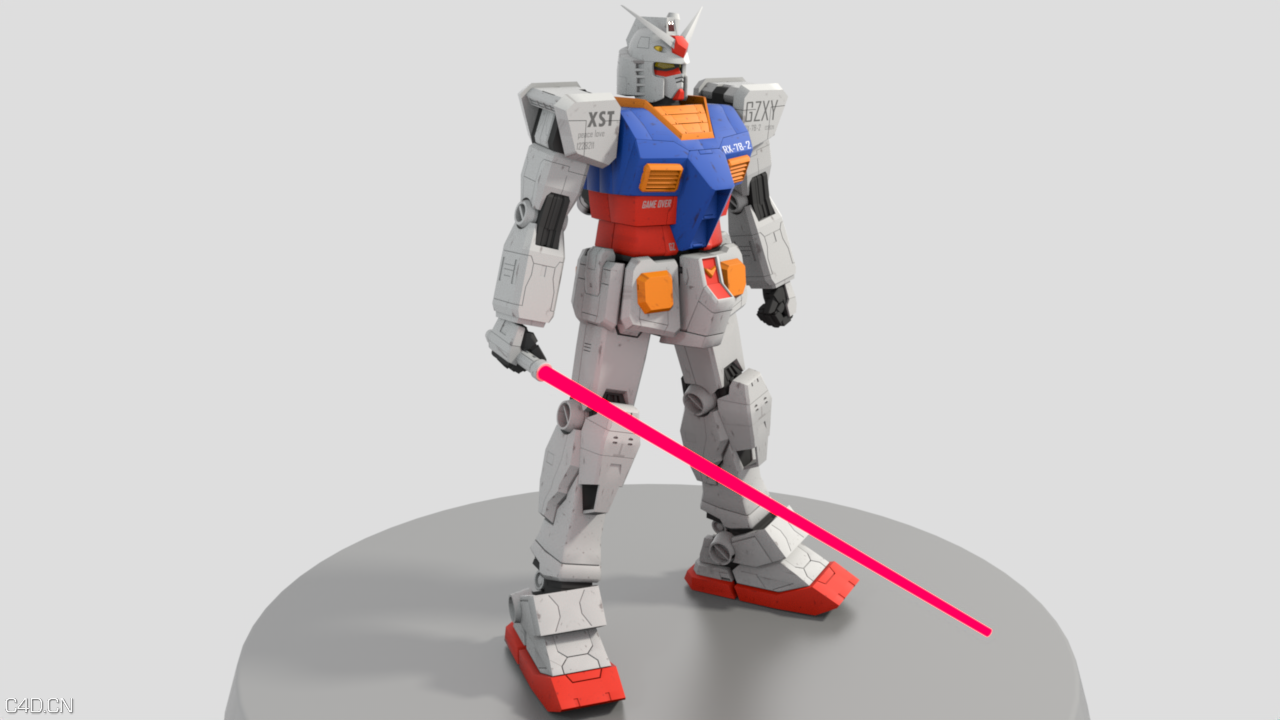 RX-78-2（第*次做有点粗糙） - C4D之家 - 高达2.png