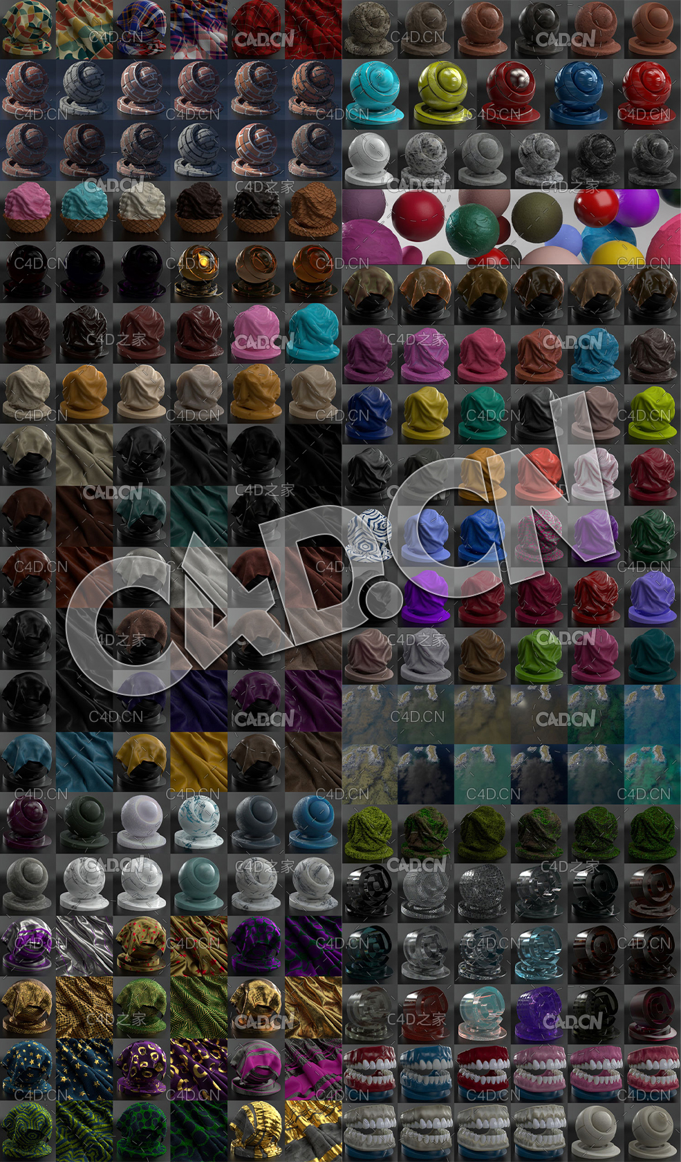670组C4D Redshift渲染器材质预设金属钢铁布料木纹砖670 Redshift Shaders Cinema 4D - C4D之家 - 未标题-3.jpg