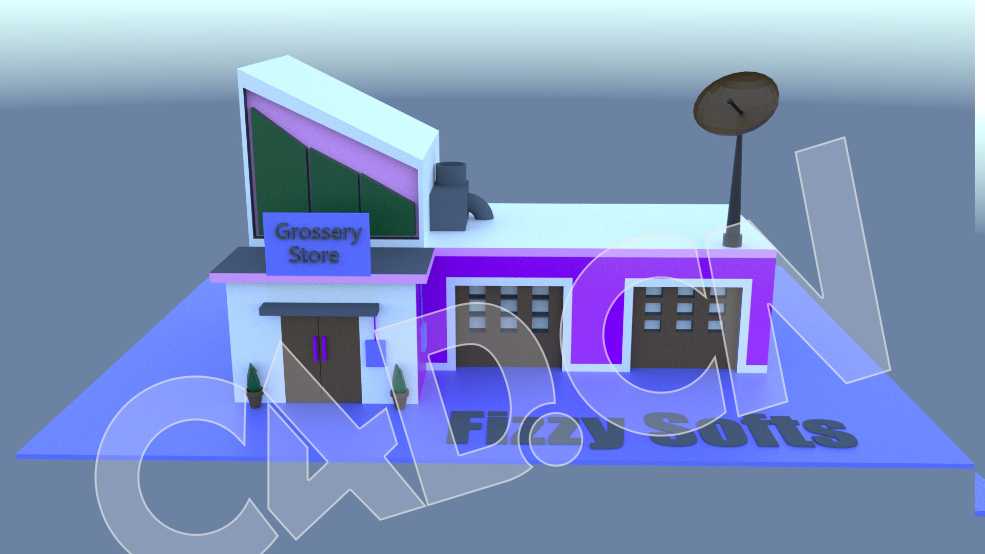 C4D初级建模创建卡通杂货店教程 Cinema 4D Creating Grocery Store for Beginner - C4D之家 - 1.2-Lesson_14.jpg