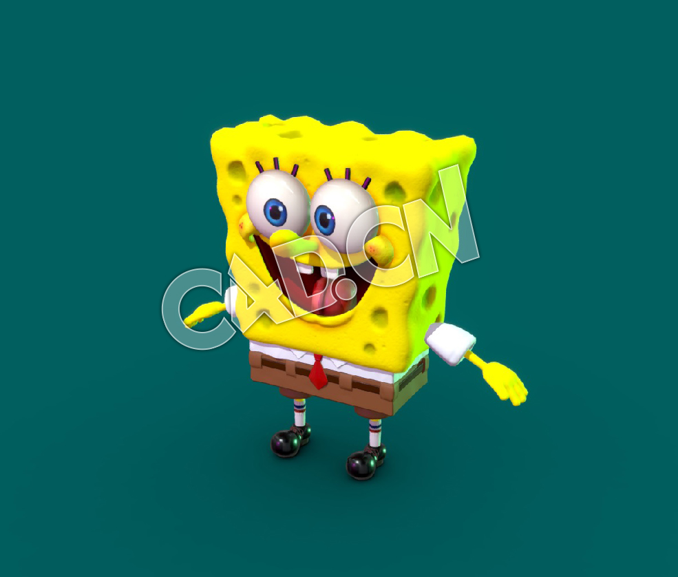 C4D海绵宝宝卡通角色模型 The SpongeBob Squarepants - C4D之家 - 140-The SpongeBob Squarepants.jpg