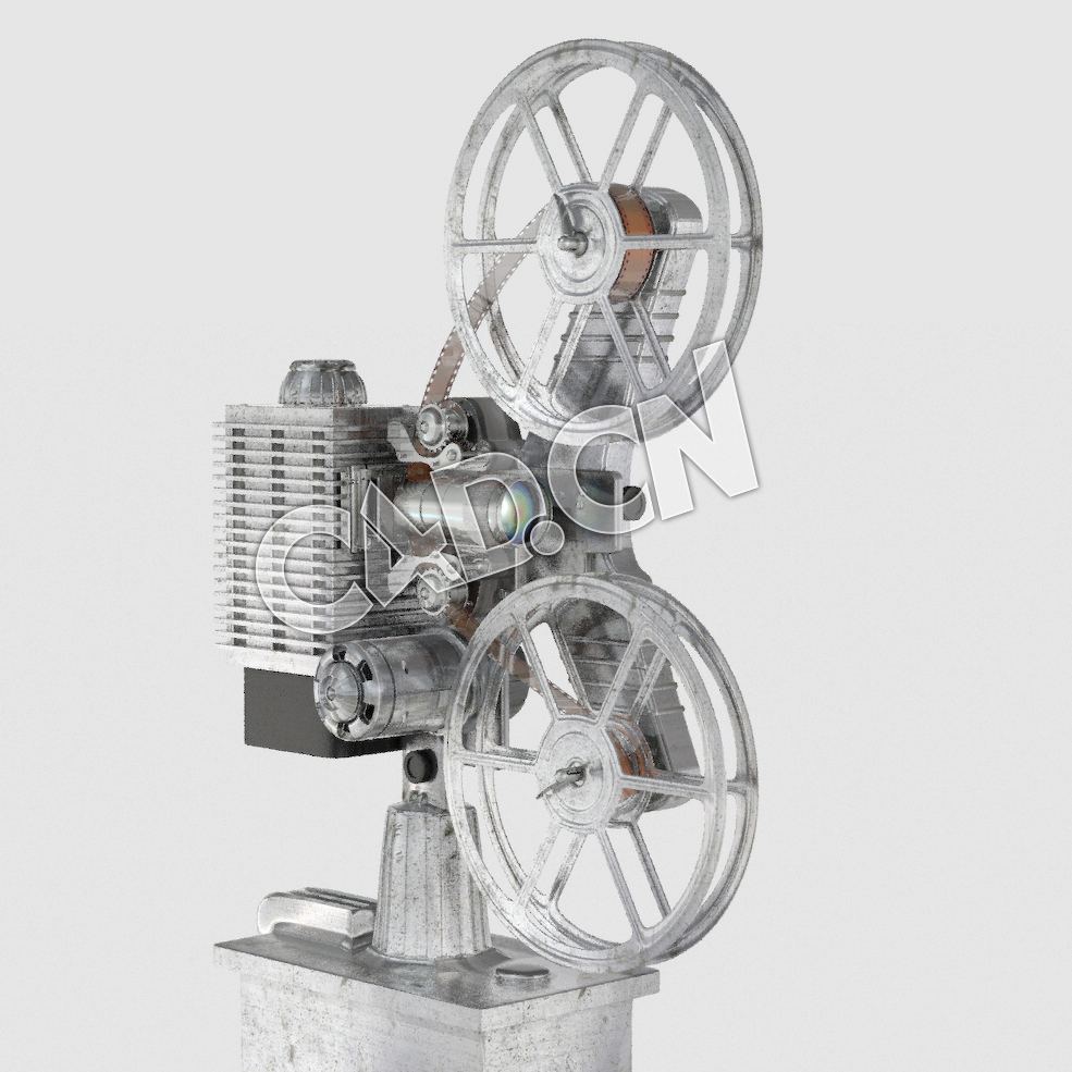C4D电影放映机模型 Film Projector - C4D之家 - 14.jpg