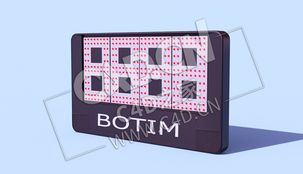 C4D足球替位牌比赛换人牌体育用品模型 Substitution-Board - C4D之家 - 14.jpg