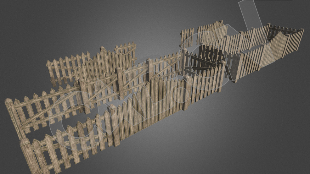 木质围栏院墙围栏栅栏模型 - C4D之家 - 48.jpg