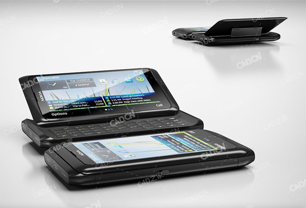 诺基亚E7手机 Nokia E7 mobile phone - C4D之家 - 12.jpg
