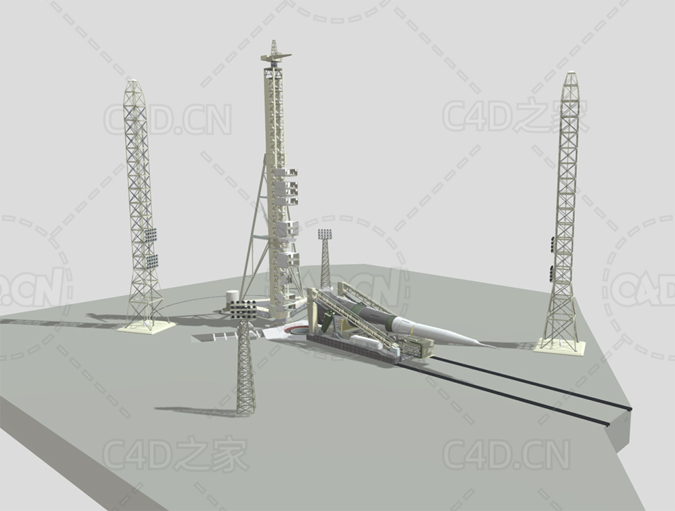 苏联卫星发射场卡通航天架 ussr-launch-site - C4D之家 - 12.jpg