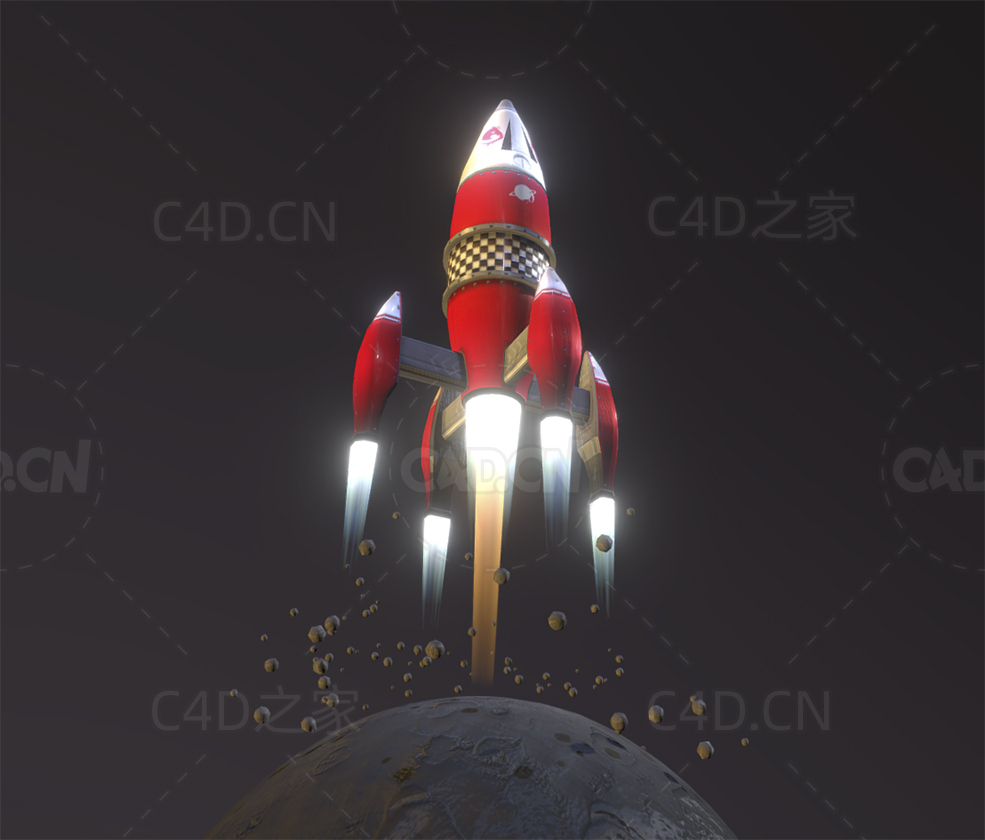 卡通小火箭场景 rocket-scene - C4D之家 - 38.jpg