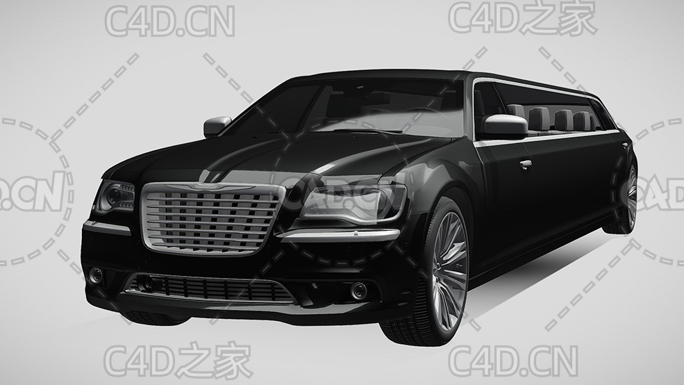 克莱斯勒300c加长豪华汽车2013款C4D汽车模型下载 - C4D之家 - 60.jpg