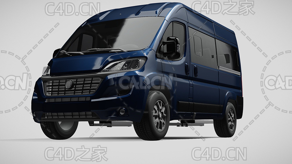 菲亚特汽车ducato杜卡托面包车2014款C4D汽车模型下载 - C4D之家 - 187.jpg