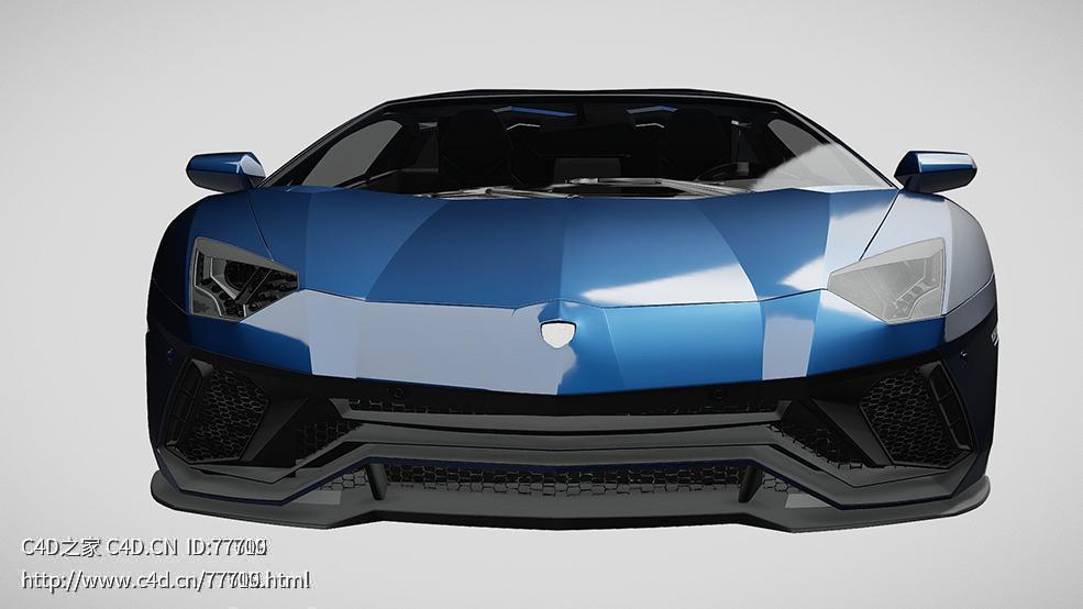 兰博基尼aventador超跑汽车两门跑车2022款C4D汽车模型下载 - C4D之家 - 393.jpg
