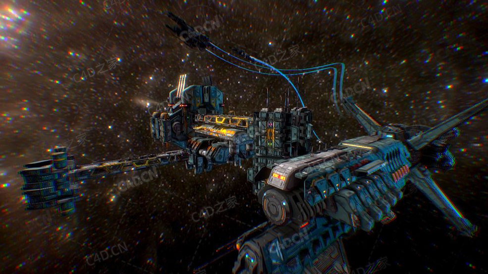 C4D军事空间站科幻太空模型Military Space Station - C4D之家 - 36.jpg
