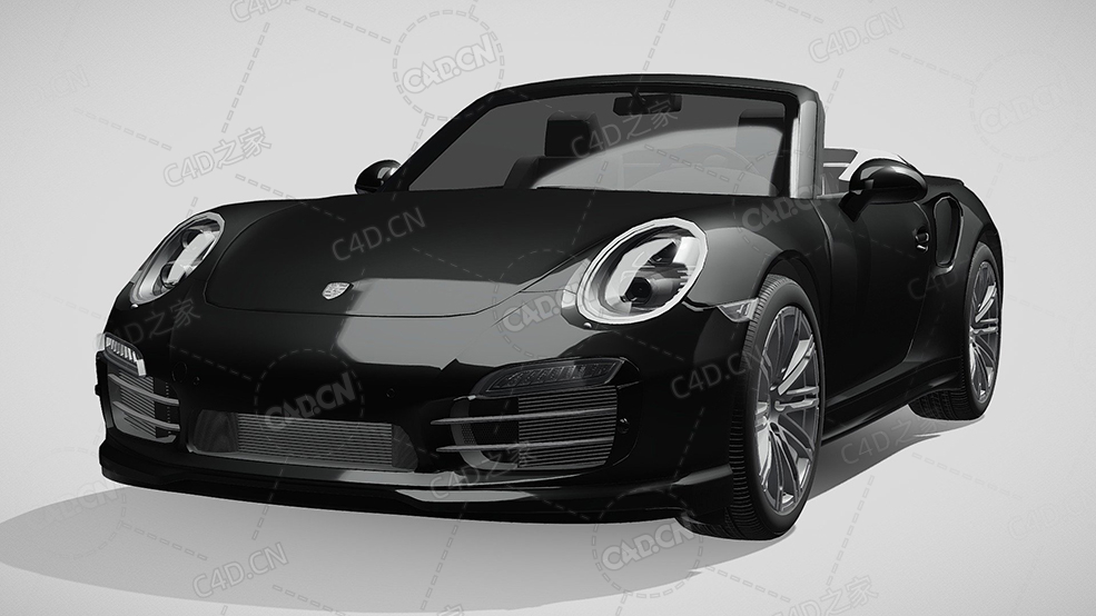 保时捷911-turbo-cabrio豪华汽车跑车超跑2014款C4D汽车模型下载 - C4D之家 - 705.jpg