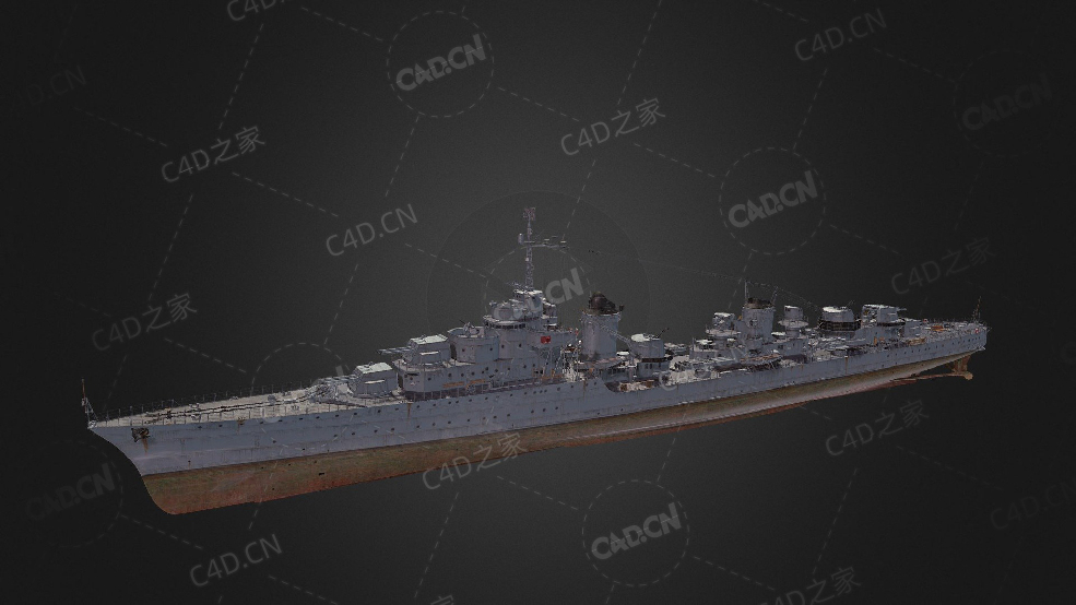 法国海军莫加多尔级驱逐舰C4D模型下载Mogador 3d model - C4D之家 - 248.jpg
