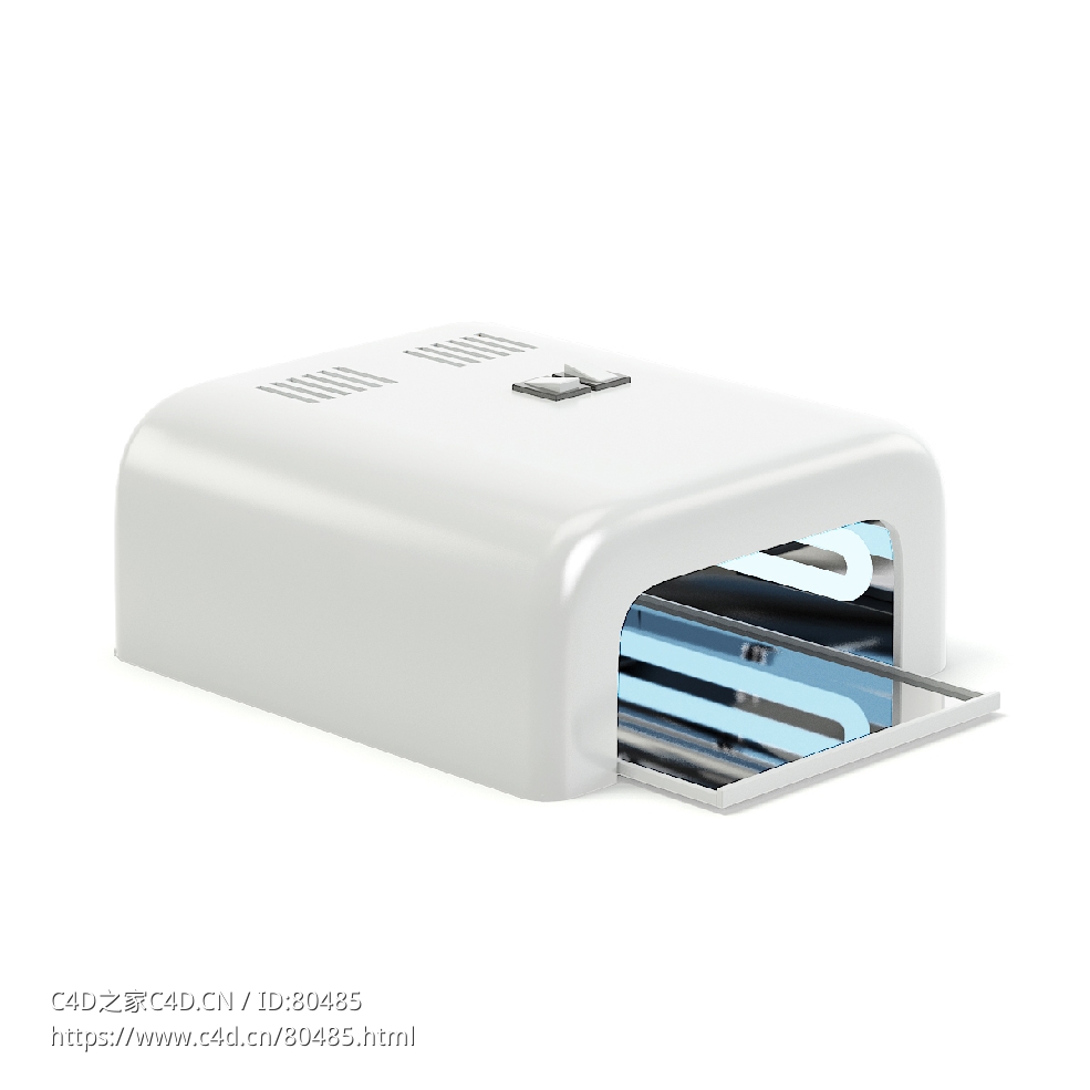 C4D美甲烤灯UV胶光疗机指甲油速干烤灯Nail UV Lamp 3D Model - C4D之家 - 27.jpg