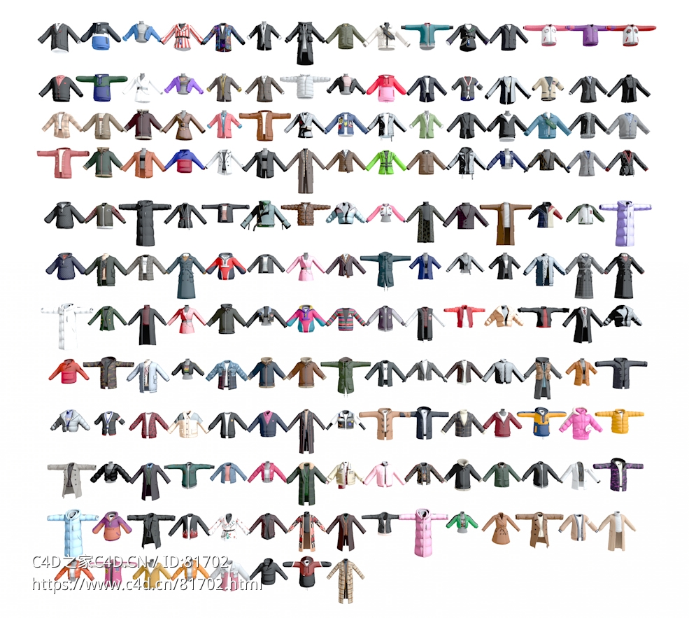 1124件卡通衣服 - C4D之家 - Outerwear.jpg