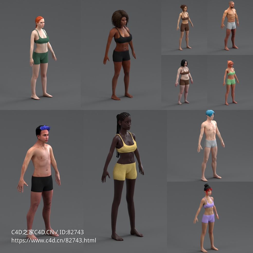 衣服鞋帽腰带拉链贴身衣物模型Digital Fashion VERYBASICS – VirtualWardrobe & Asset Pack - Blender & Marvelous Designer - C4D之家 - 1.jpg