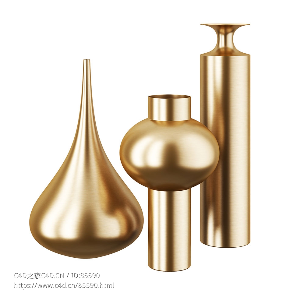 Tom Dixon节拍器皿系列3D模型素材下载Beat Vessels by Tom Dixon - C4D之家 - 0416.jpg