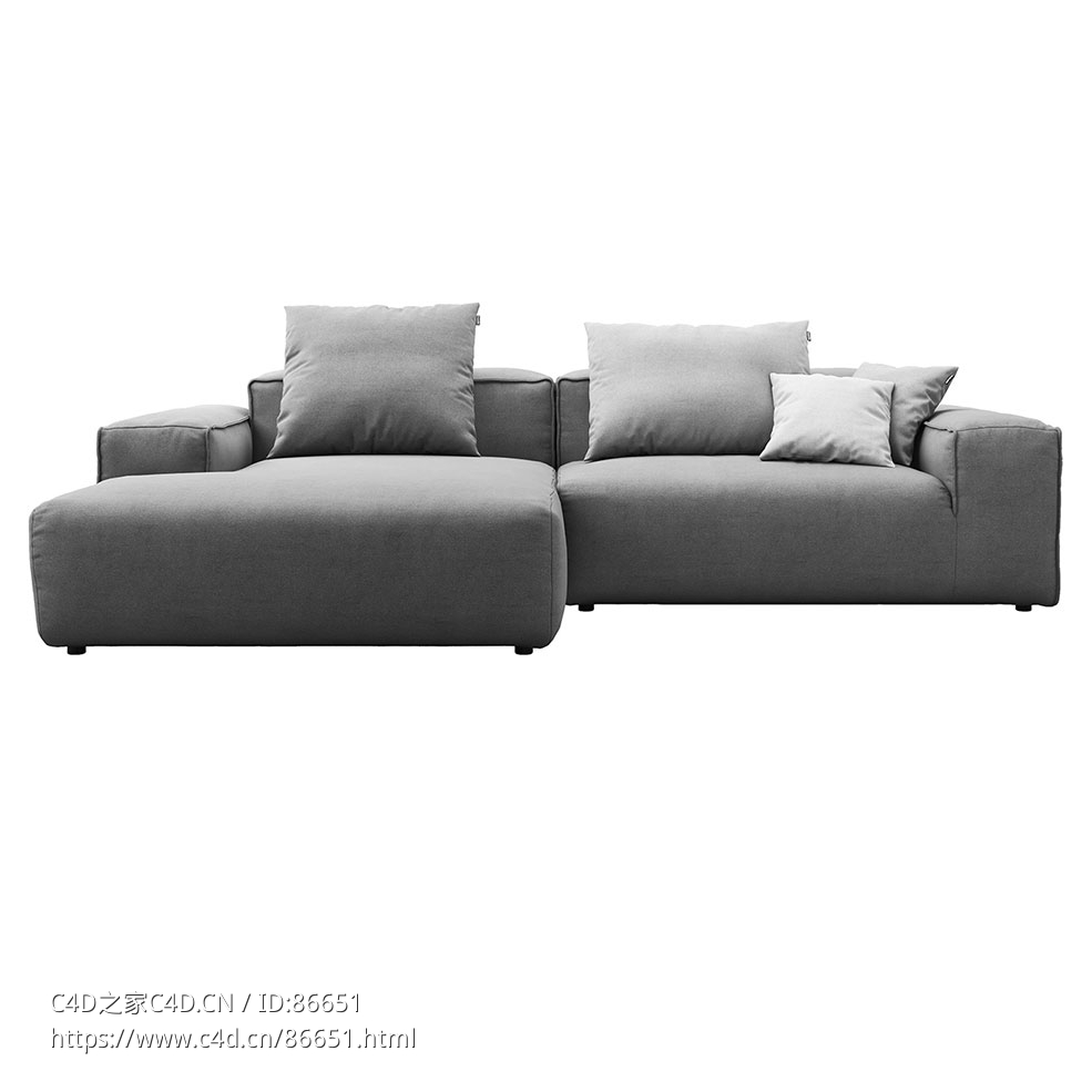 Freistil 175沙发客厅沙发3D模型素材下载Freistil 175 Sofa by Rolf Benz - C4D之家 - 1164.jpg