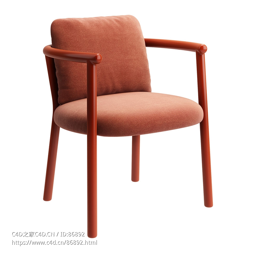 B&B意大利赫里O休闲椅3D模型素材下载Heri O Chair by B&B Italia - C4D之家 - 1314.jpg