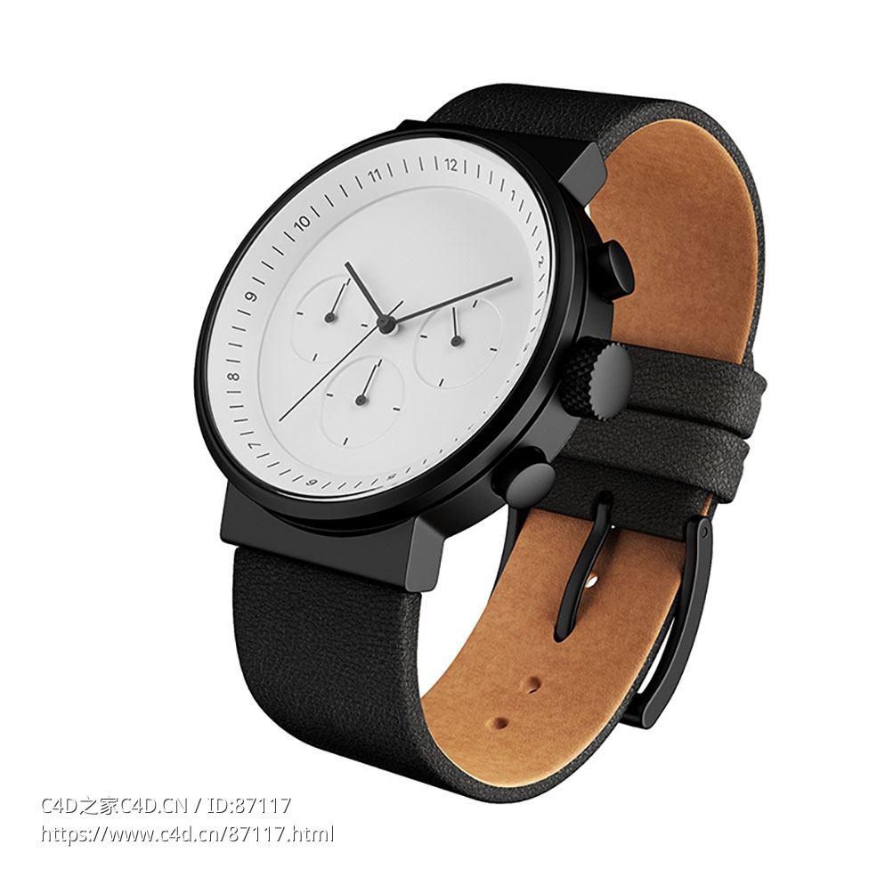 Kiura 手表时尚腕表3D模型素材下载Kiura Watch by Projectswatches - C4D之家 - 1539.jpg