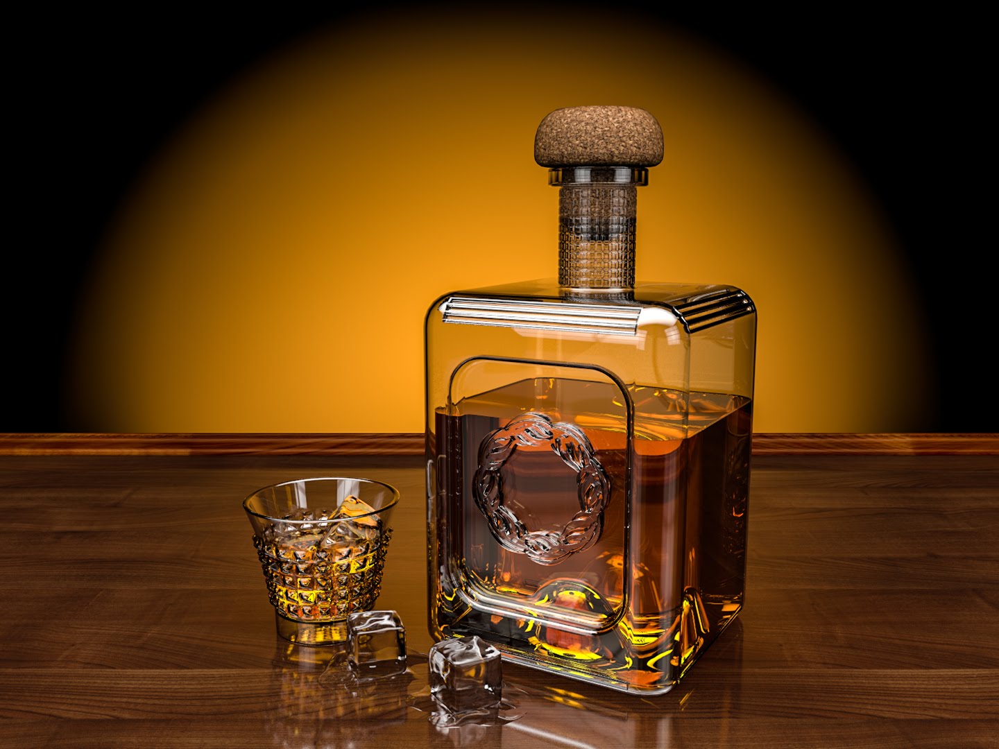 威士忌酒瓶C4D渲染模型 Whisky Scene - C4D之家 - maxresdefault.jpg