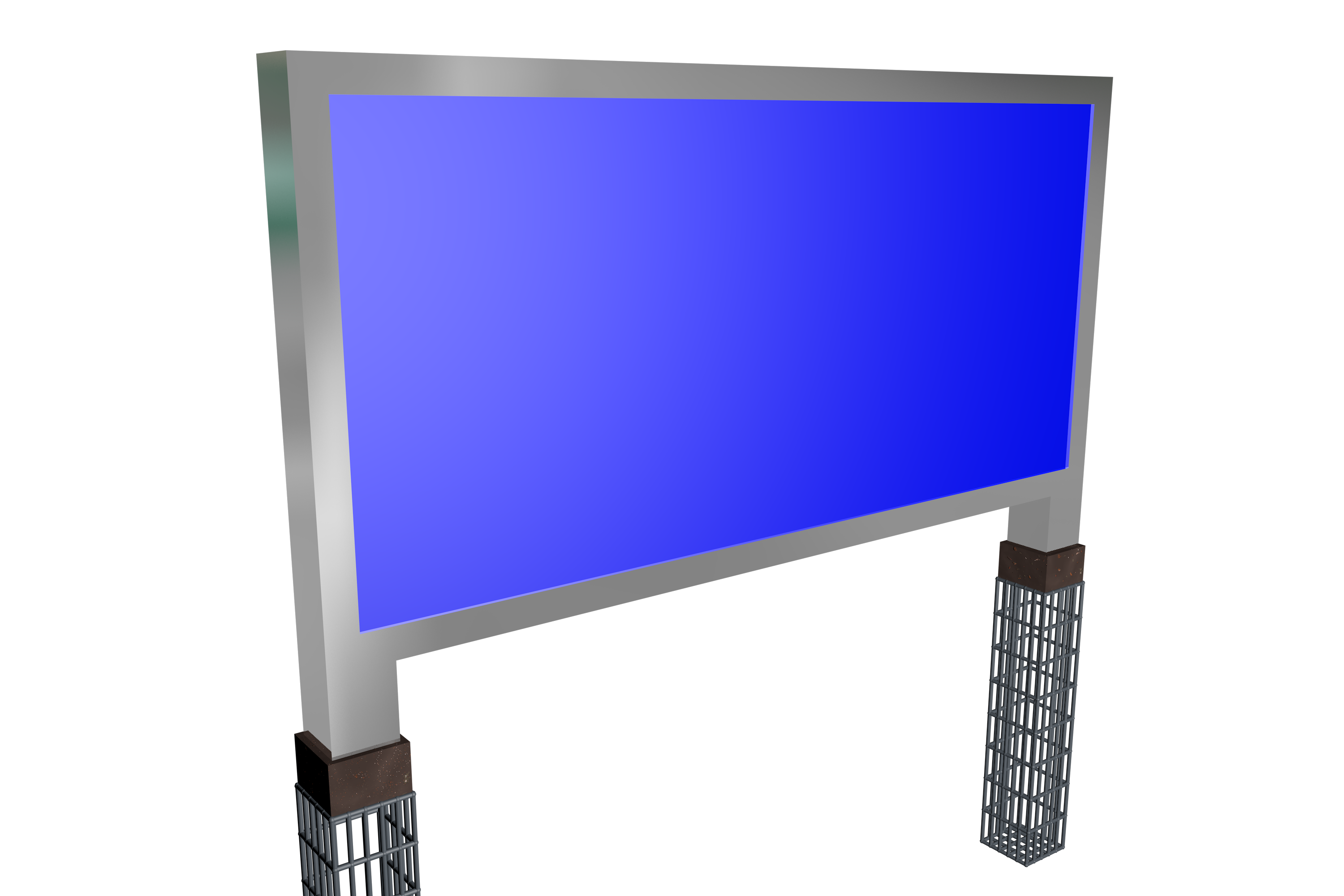 户外高速公路广告牌模型 - C4D之家 - 广告牌_编辑_a.png