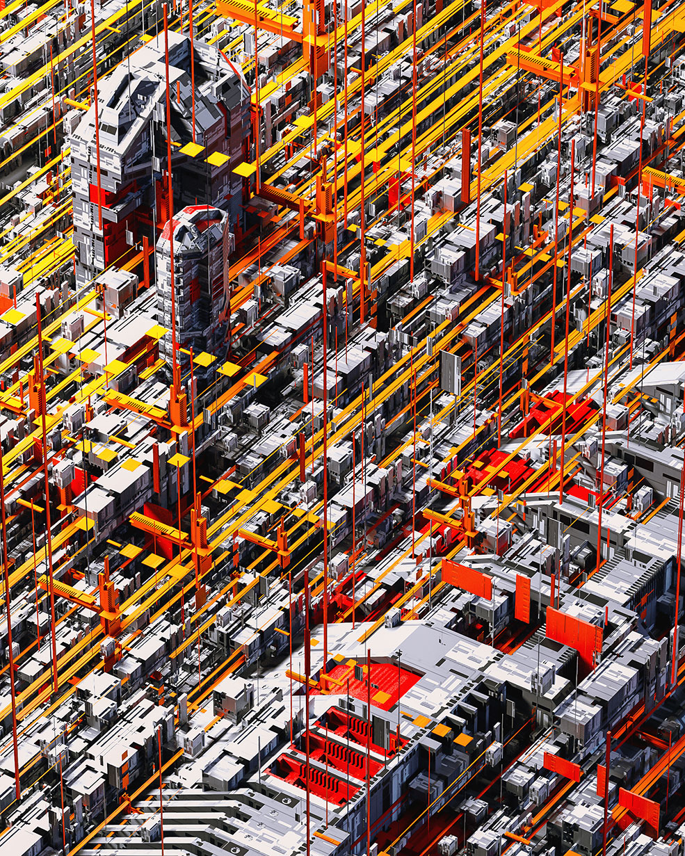C4D实用工程第373季：科幻机械城C4D工程文件 c4d project - C4D之家 - [09-05-17]---Centre.jpg