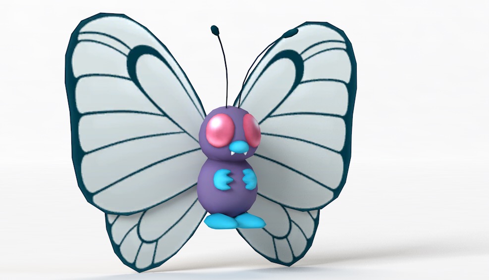 卡通小蝴蝶 蝴蝶卡通形象 巴大蝶C4D模型 Butterfree - C4D之家 - cinema4d_ 2017-11-04 11.33.50.jpg