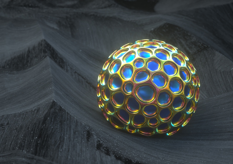 C4D octane 异性元素 金属圆球小坑工程文件 - C4D之家 - 01c7fb5ab687c2a80120be14aa03f6.jpg@2o.jpg