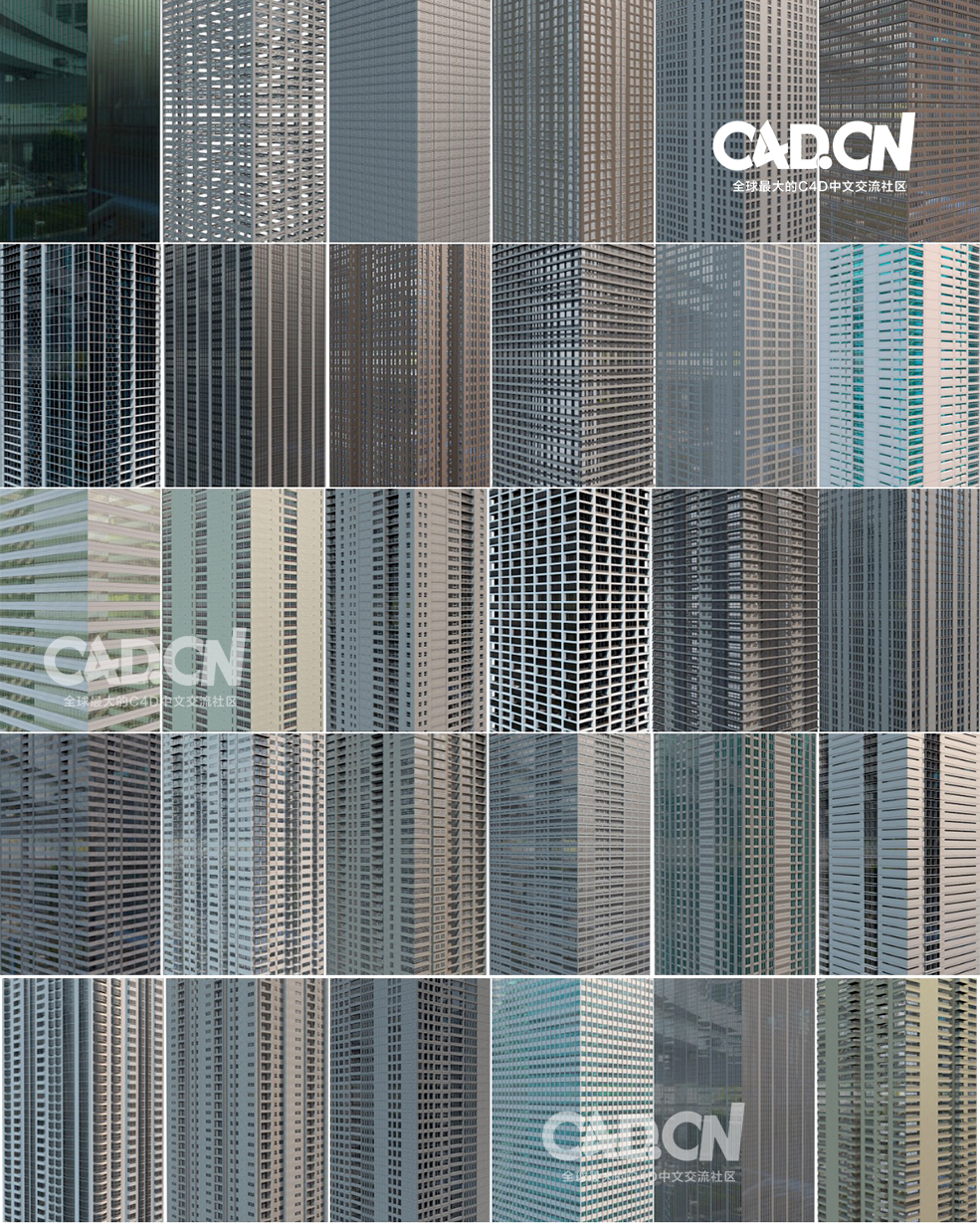 C4D城市建筑楼房模型预设 The Pixel Lab – Cinema 4D Building Kit - C4D之家 - 屏幕快照-2018-06-03-10.47.00.jpg